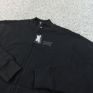 NEW PXG Jacket Mens S Black Darkness Track Golf Full Zip Skull Coat Performance